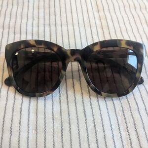 J Crew Oversized Cabana Tortoise Shell Sunglasses